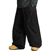 GSOU SNOW Womens Mens Snow Pants Baggy Snowboard Ski Pant Loose Waterproof Windproof Insulated