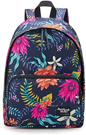 Baida Fashion School Bag with Printed Patterns For Teen Girls,Fits 14inch Laptop