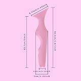 qerich Silicone Eyeliner Stencil 5-in-1 Reusable Makeup Guide Tool Pink view 2