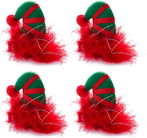 Santa's Little Helper Holiday Hair Clip (4 Pack)