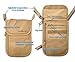 RFID Blocking Neck Stash Passport, Unisex, Tan