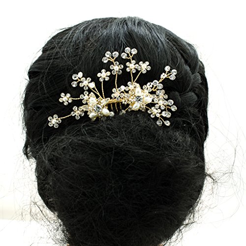 Sepbrdials rhinestone crystal wedding bridal hair side …