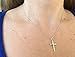 Heartland Store Women's Sterling Silver Crucifix with Cross on Cross Pendant + 18 Inch Fine Sterling Silver Chain| USA Made