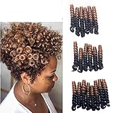 8Packs Deal 20Strands/pack Toni Curl Crochet Braids Hair Short Bouncy Twist Synthetic Curly Hair Extensions for Women (10