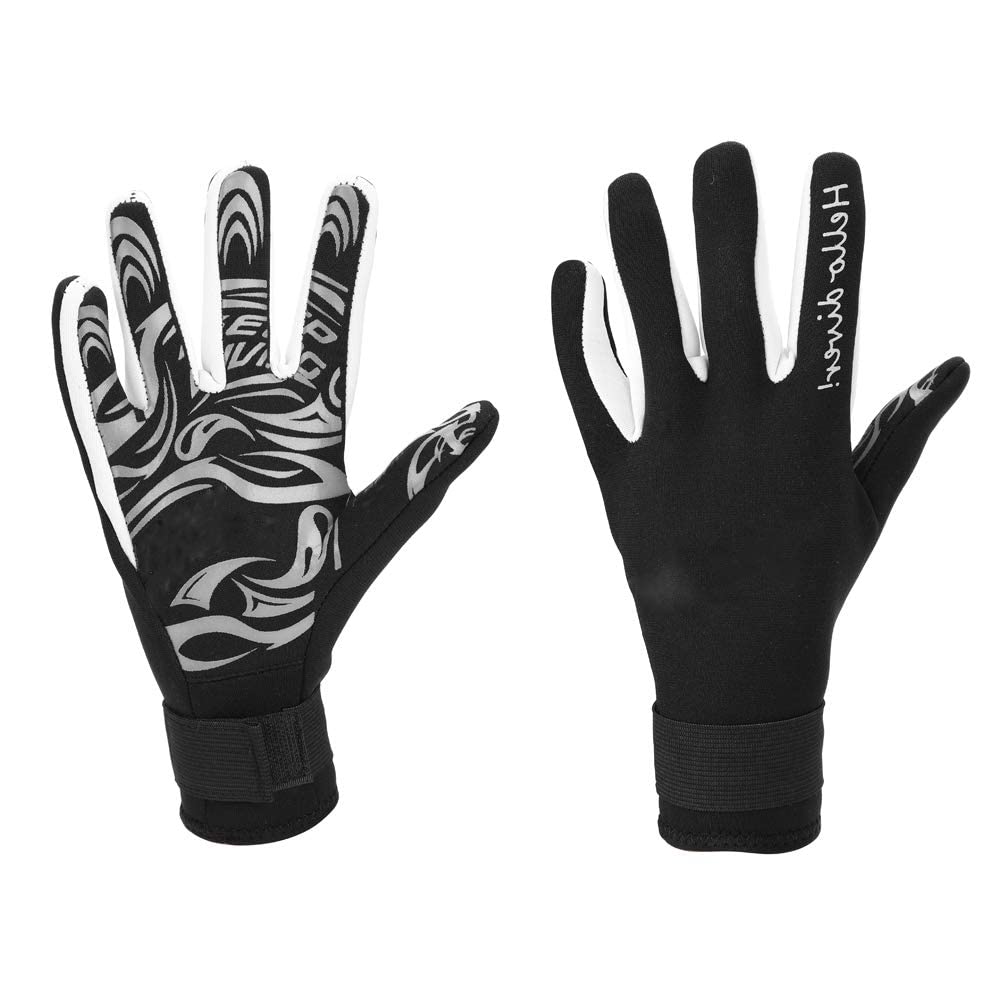 VGEBY1 Diving Gloves, Diving Protective Gloves Warm Swimming Protective Gloves for Water Sports(Black-M)