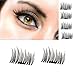 Lillypet False Magnetic Eyelashes, 3D Magnetic False Eyelashes Soft Fake Eyelashes Natural Eye | Mink Eyelashes for Natural Look | Reusable Best Fake Lashes, 1 Pair 4 Pieces