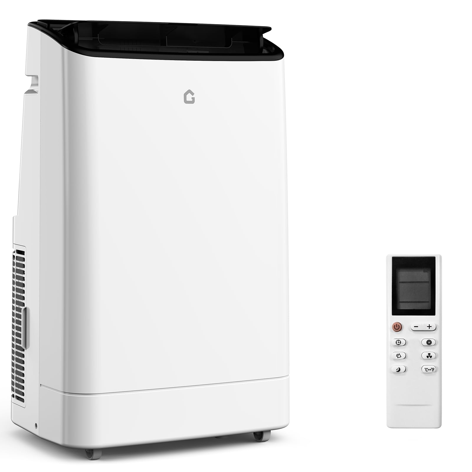 Photo 1 of *PARTS ONLY* Damaged* Vossfamul Portable Air Conditioner 14000 BTUs - 3-in-1 Cooling Unit for 750 Sq. Ft with 90Pints/Day Dehumidifier, 50dB Ultra Quiet, Self-Evaporative & Window Kit, 24H Timer,(Black Top Cover)