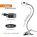 New Version LEPOWER Clip On Light/Reading Lights/Bed Light/Light Color Changeable/Stepless Adjustable Brightness Clip Lamp for Desk, Bed Headboard and Computers (Silver)