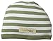 L'ovedbaby Unisex-Baby Newborn Organic Cute Cap, Sage/White, 0/3 Months
