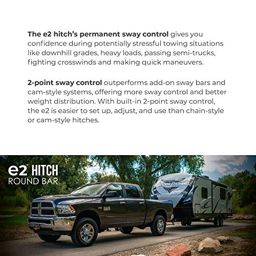 Fastway e2 2Point Sway Control Round Bar Hitch, 94000800, 8,000 Lbs