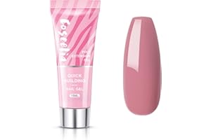 COSCELIA Poly Extension Nail Gel Builder Nail Gel Hard Gel 15ML, Nude Pink Color for Nails Beauty Nail Art Design Poly Extension Nail