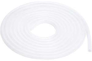 TEN-HIGH Silicone Tube Silicone tubing Flexible Water Pipe Air Hose of Industrial Grade, 8mm ID x 12mm OD Length 2m