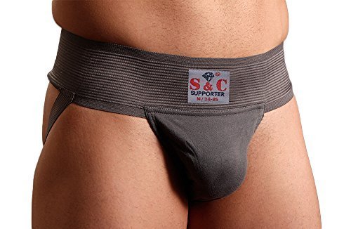 S&c jockstrap gym athletic cotton supporter with cup pocket f…