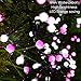 Quntis Cluster Christmas String Lights Pink &White, 400 LED 8 Twinkle Modes 13FT Globe Fairy Lights for Xmas Tree Bedroom Indoor Outdoor Valentine Wedding Holiday (Plug in, Connectable, Waterproof)