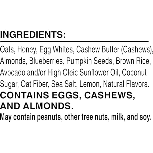 RXBAR NUT BUTTER AND OAT PROTEIN BARS, PROTEIN SNACKS, SNACK BARS, BLUEBERRY CASHEW BUTTER, 9.7OZ BOX (5 COUNT)