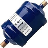 HZEL 3/8" Liquid Line Filter Refrigerant Drier, EK-083S Sweat Flow Filter Dryer for Heat Pump &amp; Straight Cool Air Conditioners, Auto Accessories Compatible with R22 R134a R404A R407C