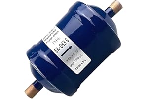 HZEL 3/8" Liquid Line Filter Refrigerant Drier, EK-083S Sweat Flow Filter Dryer for Heat Pump & Straight Cool Air Conditioners, Auto Accessories Compatible with R22 R134a R404A R407C