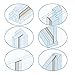 TBWHL Shower Door Bottom Seal Strip Silicone Rubber Sealing Sticker 16 Feet Translucent for Glass Sliding Doors/Shower Enclosures, Self-Adhesive Dust/Noise Proof Weatherstrip (35mm)