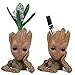 HEYFAIR Treeman Baby Groot Star-Lord Pen Cactus Succulent Planter Pot Container Multifunction Desk Organizer Accessories