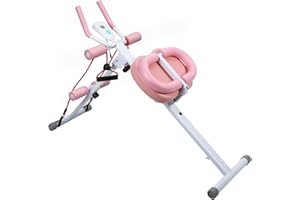 qorkhogr Ab Machine,Adjustable Abdominal Trainer Machine,Foldable Core Trainer for Abdominal,Knee Protection,Ab Workout Equip