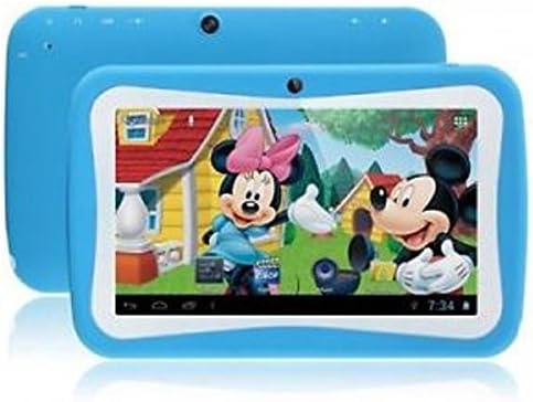 7inch Kids Tablet Google Android 4.4 Quad Core Multi-Touch Screen 8GB Hard Drive Pre-Installed Games and Apps, Google Play Store, Kids Desktop etc Pink (Blue)