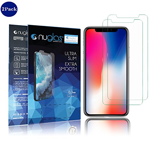 iPhone X Screen Protector | Invisible Shield Apple iPhone 10 Edition Screen Saver | [Case Friendly] HD Clear 9H Screen Guard [Tempered Glass Protection] | Easy Install/Apply | Anti Fingerprint Defense