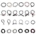 Hair Ties with Designed Appearances 24 Pieces of Elastic Hair Ties for Better Hair Hold, Hair Accessories with Assorted Colors hair scrunchies ZJYC