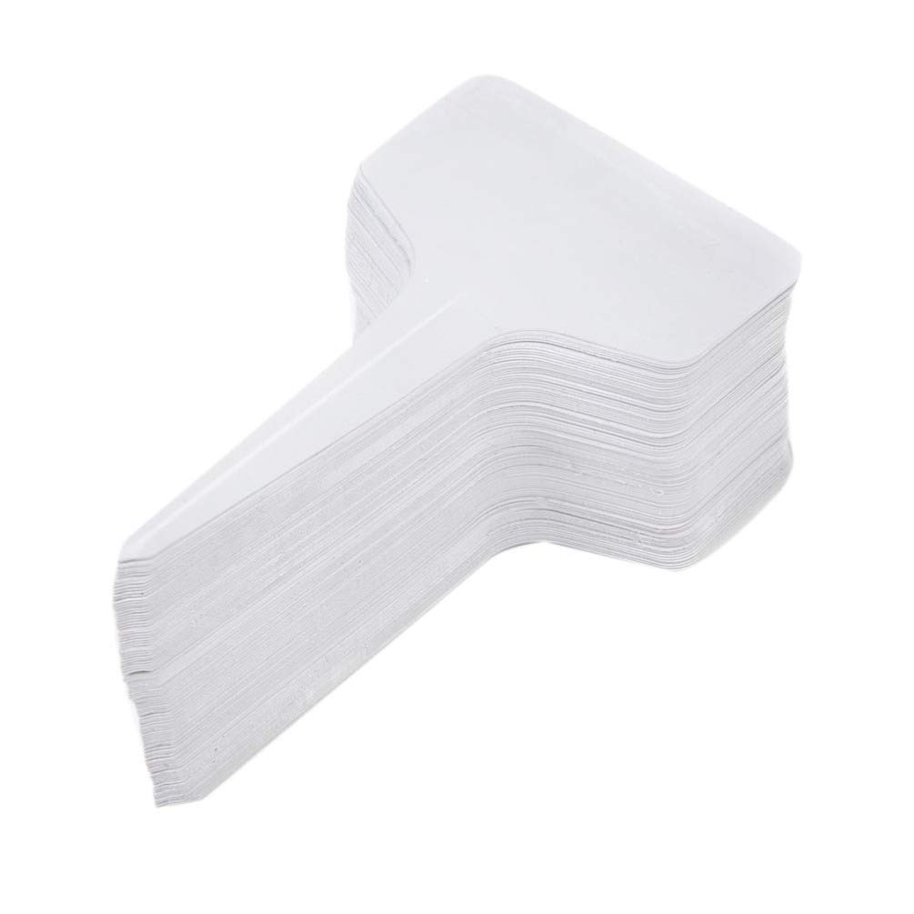 WINOMO Plant Labels Nursery Garden Label Plastic Plant T-Type Tag Marker 10x6cm - 100 Pieces