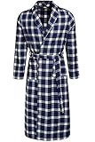Avidlove Men Robes Cotton Blend Bathrobe Long Sleepwear with Pockets