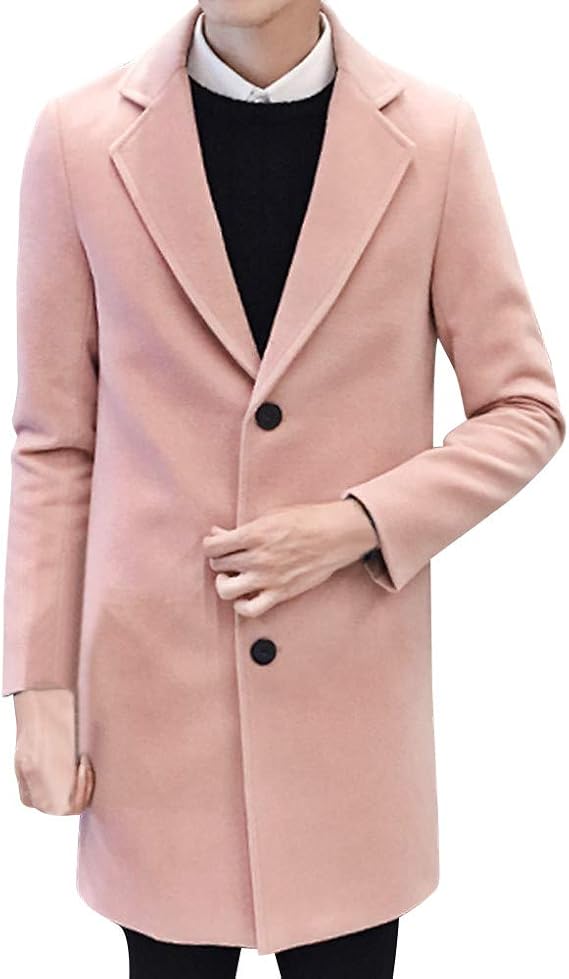 Amazon Mangjiu ロングコート 大きいサイズ メンズ 服 冬服 メンズ コート シンプル コート ビジネスコート ジャケット 秋冬 上着 フォーマルシングルブレストフィギュアオーバーコートロングウールジャケットプラス コート ジャケット 通販