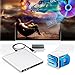 External Blu Ray DVD Drive 3D, USB 3.0 Optical Bluray DVD CD RW Row Burner Player Rewriter Compatible for MacBook OS Windows 7 8 10 PC iMac