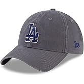 New Era 920 Los Angeles Dodgers Core Classic Strapback Hat (Graphite) MLB Cap