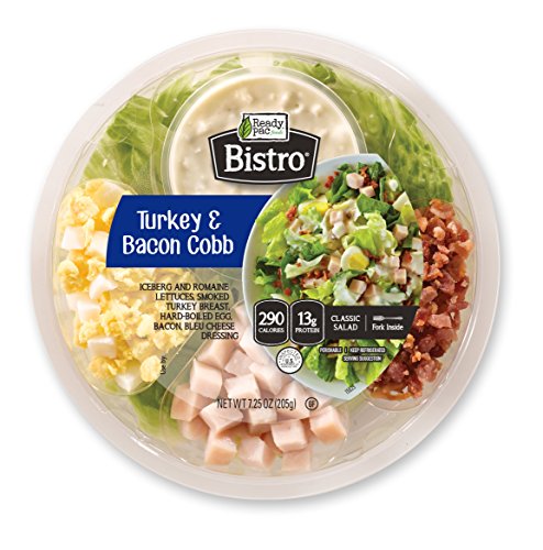 Ready Pac Foods Turkey and Bacon Cobb Bistro Bowl Salad, 7.25 oz