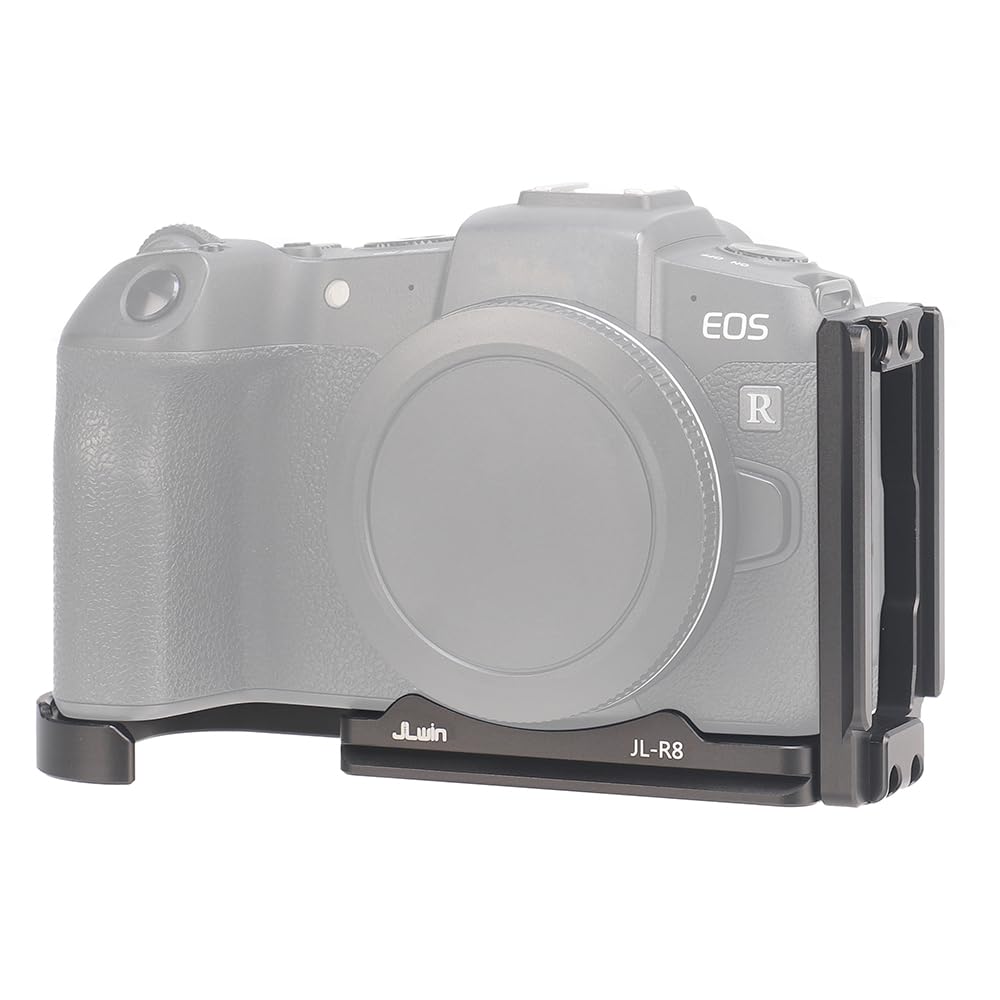 L Angle for EOS R8, Hersmay Vertical Stand Arca Swiss Quick Release Plate L-Bracket Plate L Angle for Canon EOS R8 Camera Compatible with DJI Ronin RS2 RS3 Pro RSC 2