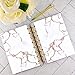 White Marble Planner Cover for use with Staples Arc Happy Planner TUL with Faux Rose Gold | Personalized