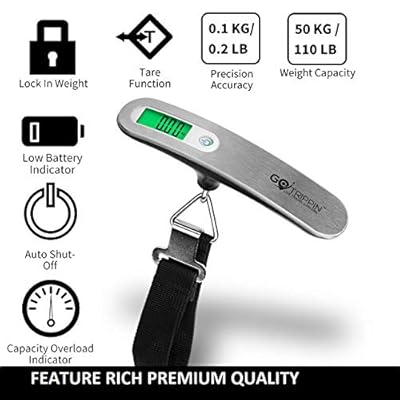 GoTrippin Weighing Scale for Luggage (Silver_ELS)