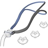 Nasal Pillow Assembly Kit, Under Nose Pillow Tube Frame for AirFit P10, Includes Headgear Strap, Frame, Tube, 3 x Nasal Pillow