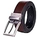 beltox fine Men's Dress Belt Leather Reversible 1.25
