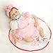 SanyDoll Reborn Baby Doll Newborn Doll 22 inch 55 cm Magnetic Lovely Lifelike Cute Girl Toy Pink Princess