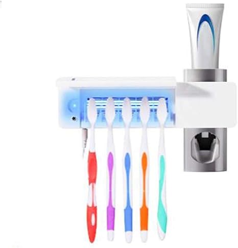 Amazon 歯ブラシスタンド Ykbba 歯ブラシホルダー 壁掛け歯磨き粉ディスペンサー 5家庭用歯ブラシホルダー 22 0 13 0 6 3cm Euプラグ 歯ブラシスタンド ホーム キッチン オンライン通販