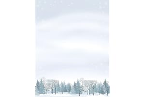 Great Papers! Winter Wonderland Letterhead, 80 count, 11" x 8.5" (2015101)
