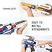 Blaster Gun for N-Strike,Newisland Foam Dart Gun with 10pcs Elite Bullets and Double Clips for Outdoor Series Elite War
