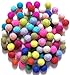 Yarn Place Felt Wool Felted 100 Balls 1 Color Pack Size: 10 mm (Mixed Color)