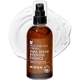 MIZON Snail Repair Intensive Essence, 3.38 fl oz | Snail Mucin, Adenosine, Hyaluronic Acid, Centella Asiatica, Improves Fine Lines Provides Deep Hydration