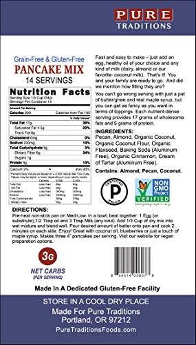 Certified Paleo Pancake Mix, Gluten & Grain Free -- 16.8 Oz (14 Serving) - Thumbnail 2