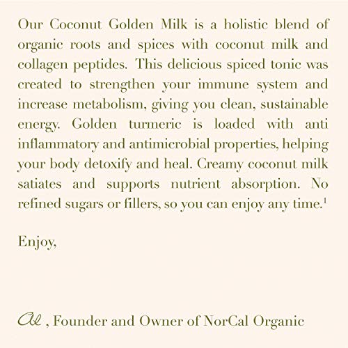 NorCal Organic Coconut Golden Milk Source Organic- 20 Pack