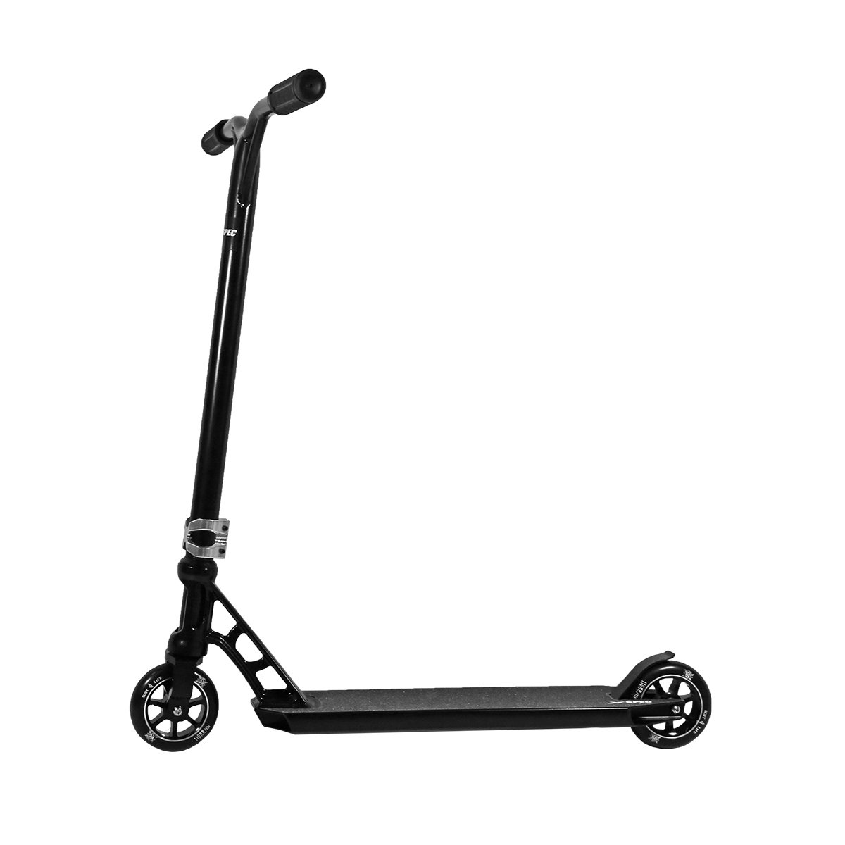 Xspec Black Chrome Pro Stunt Kick Scooter Trick Skatepark BMX