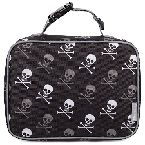 Insulated Lunch Box Sleeve - Securely Cover Your Bento Box (Skulls)