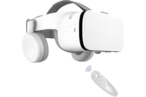 VR Headset for Phone, 3D VR Glasses with Bluetooth Headset and Remote Controller – Immersive Casque VR Headset for iPhone/And