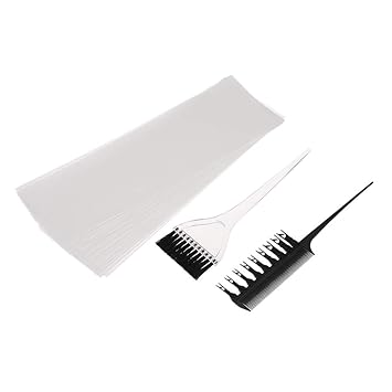 Amazon Com Hair Color Dye Kit Professional Hair Coloring Dyeing Highlighting Tool Hair Color Comb Applicator Tint Brush Plastic Hair Dye Paper Set Beauty